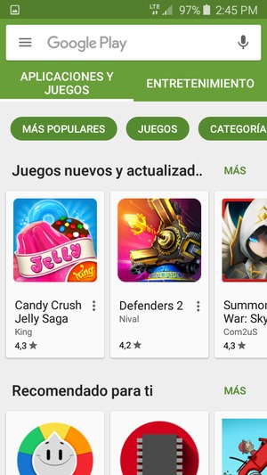 Seleccione la barra de Búsqueda