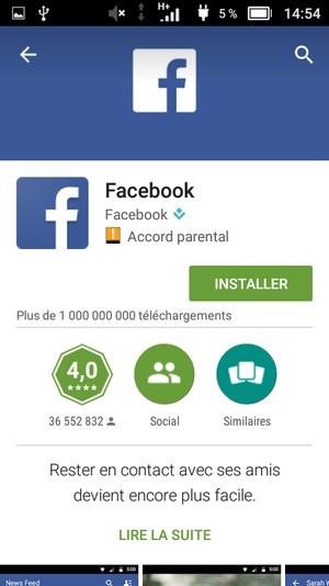 Sélectionnez INSTALLER