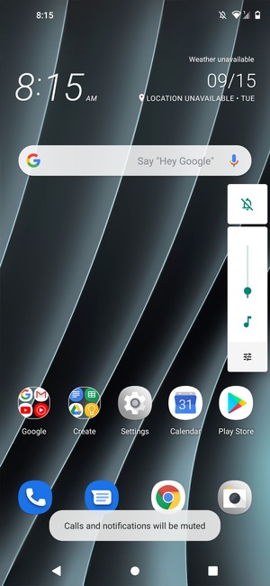 Select Mute to change to sound mode again