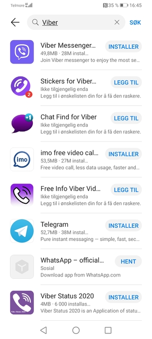 Velg app