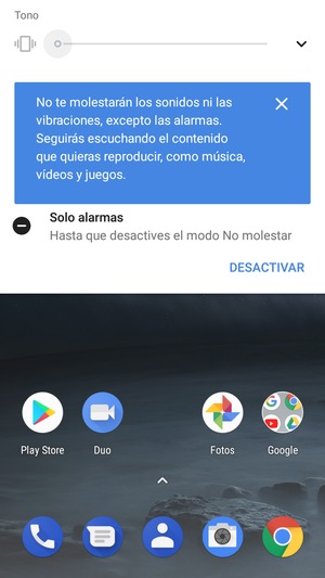 Presione una vez más para modo silencio