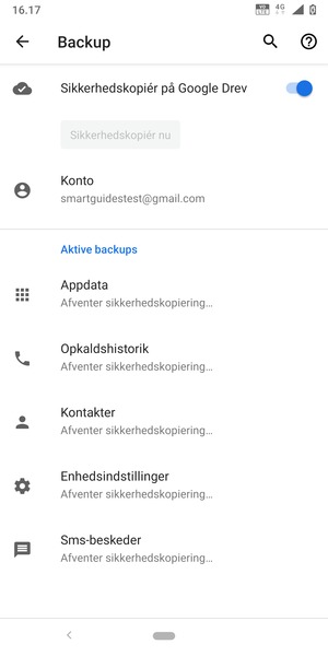 Vælg Konto