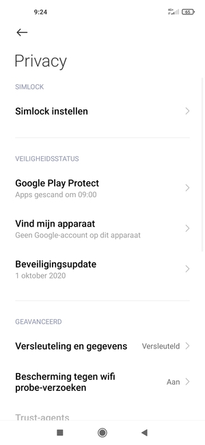 Selecteer Beveiligingsupdate