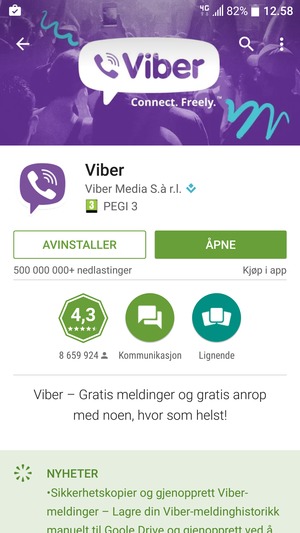 Velg ÅPNE