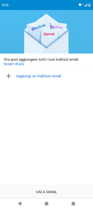 Seleziona Aggiungi un indirizzo email