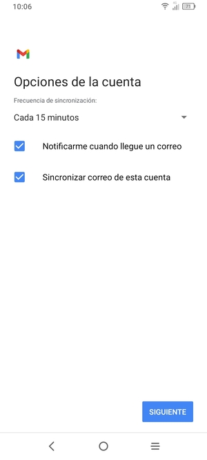 Seleccione SIGUIENTE