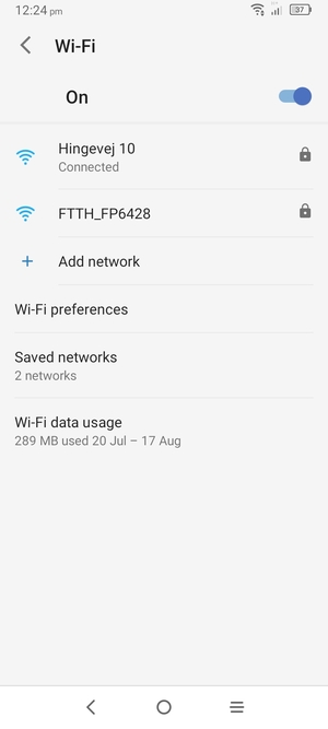 You are now connected to the Wi-Fi network