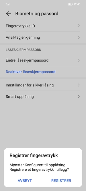 Velg AVBRYT