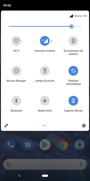 Régler la luminosité au niveau souhaité