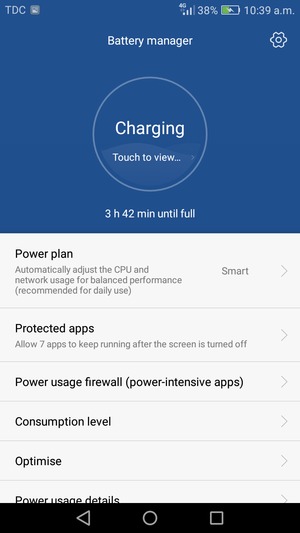 Select Power plan