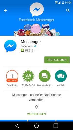 Wählen Sie INSTALLIEREN