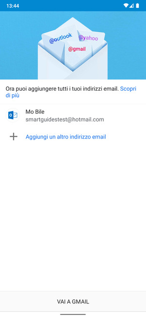 Seleziona VAI A GMAIL