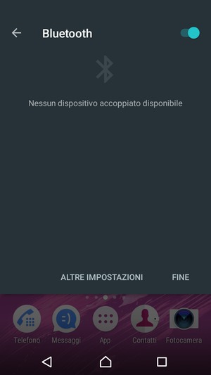 Disattiva Bluetooth