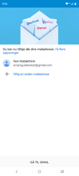Vælg GÅ TIL GMAIL