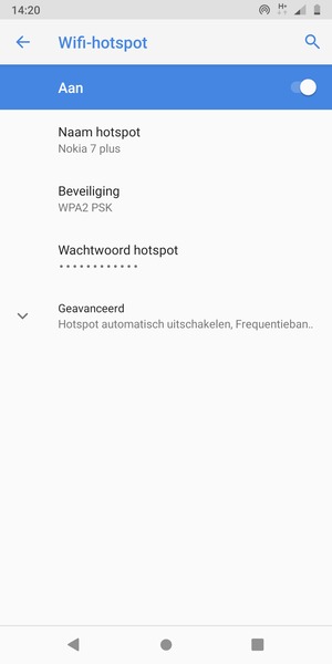 Uw telefoon is nu geïnstalleerd voor gebruik als modem