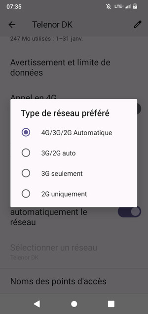 Sélectionnez votre option préférée