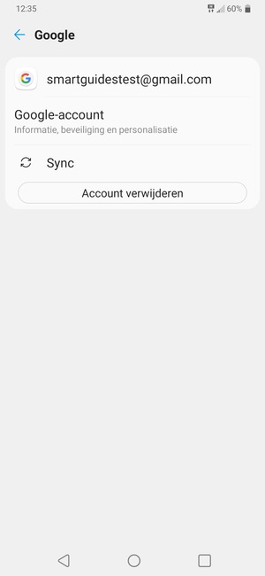 Selecteer Sync