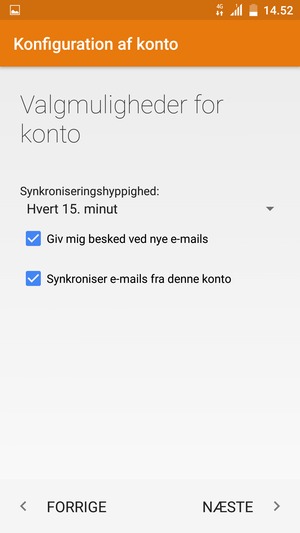 Vælg NÆSTE