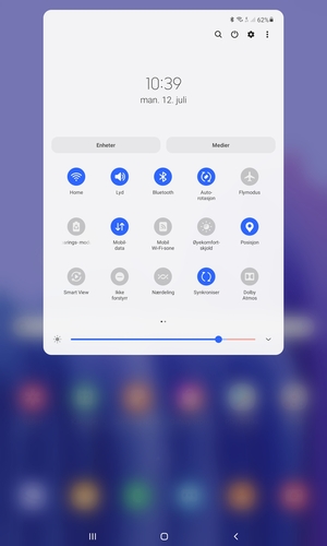 Slå av Wi-Fi og Bluetooth