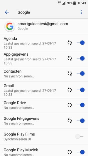 Uw gegevens worden gesynchroniseerd