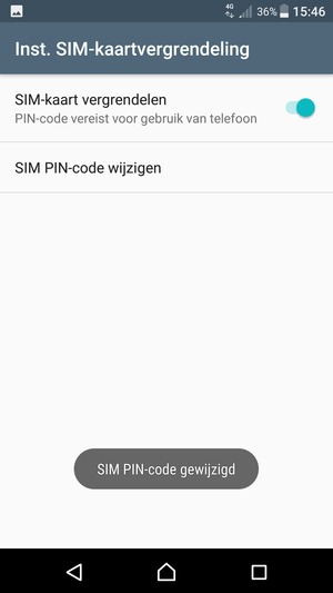 Uw SIM PIN-code is gewijzigd
