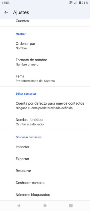 Desplácese y seleccione Importar