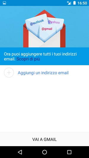 Seleziona Aggiungi un indirizzo email