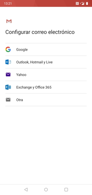 Seleccione Exchange y Office 365