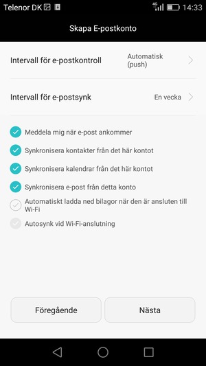 Välj Nästa