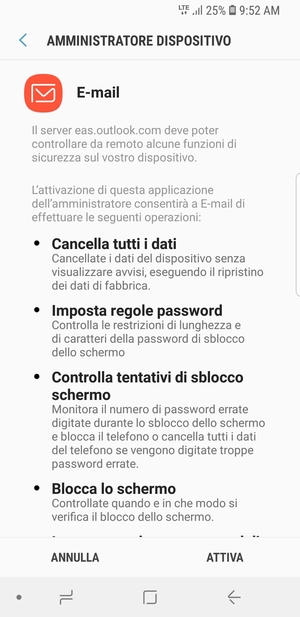 Seleziona ATTIVA