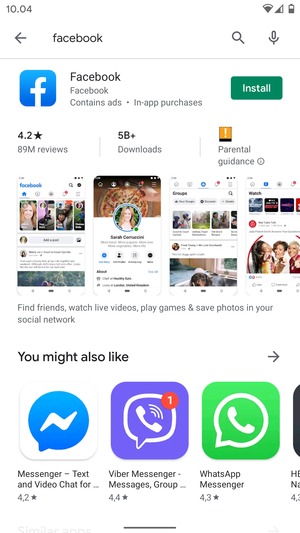 Select the app