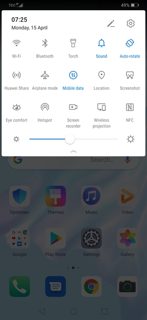 Select the Settings button