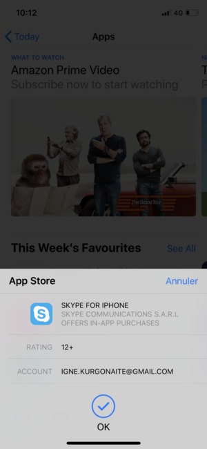 Sélectionnez OK