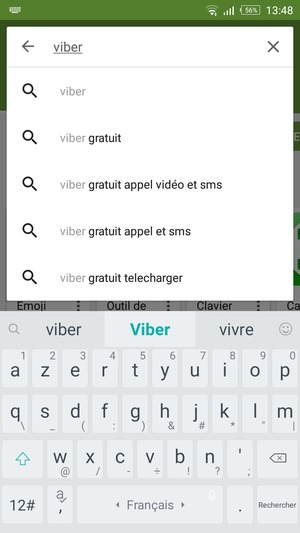 Saisissez le nom de l'appli et sélectionnez Rechercher
