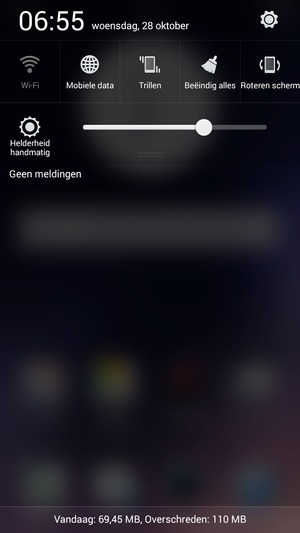 Selecteer Helderheid handmatig