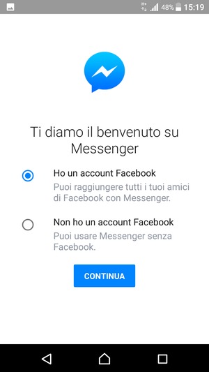 L'app è pronta per l'uso