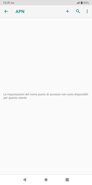 Seleziona il tasto Menu