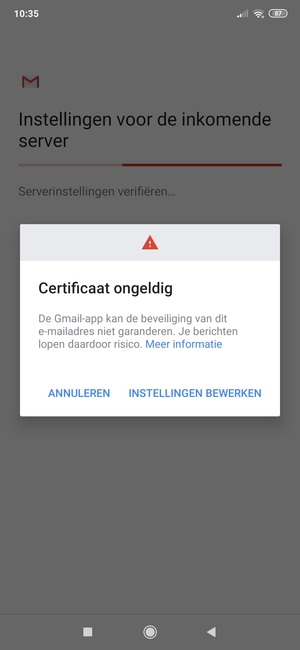 Selecteer INSTELLINGEN BEWERKEN