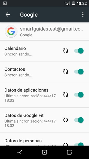 Su información será sincronizada