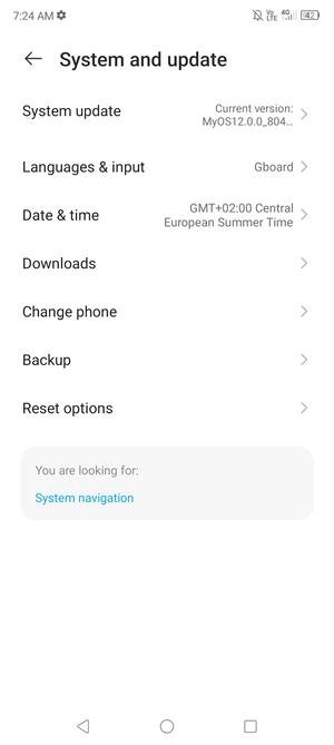 Select System update
