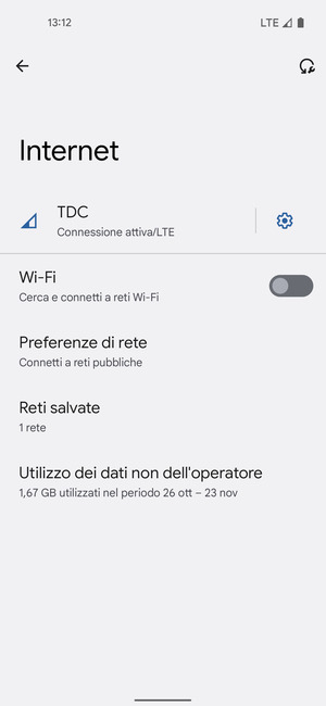 Attiva Wi-Fi