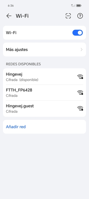Seleccione la red inalámbrica a la que desea conectarse