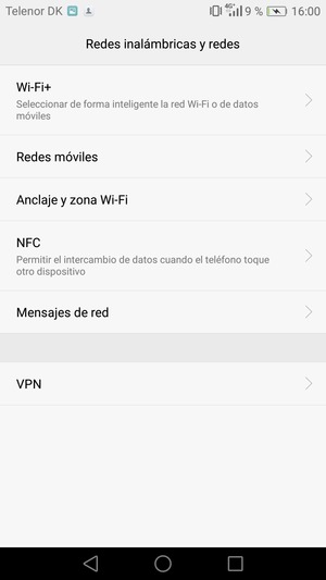 Seleccione Redes móviles