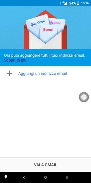 Seleziona Aggiungi un indirizzo email