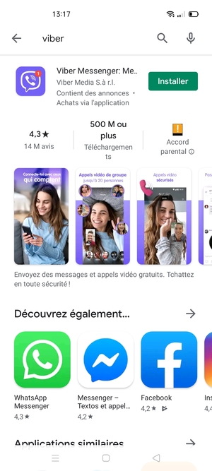 Sélectionnez l'appli