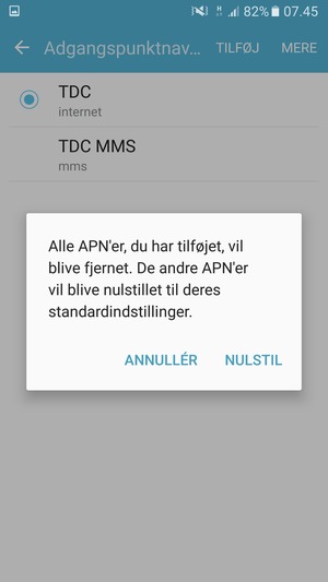 Vælg NULSTIL