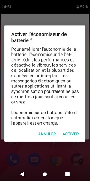 Sélectionnez ACTIVER