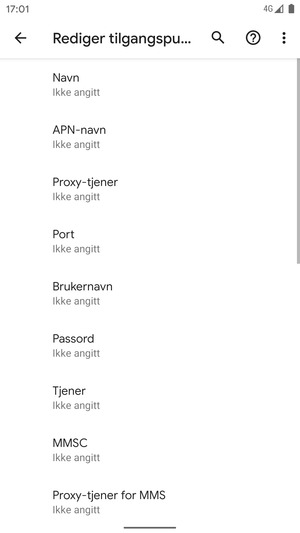 Skriv inn MMS-informasjon