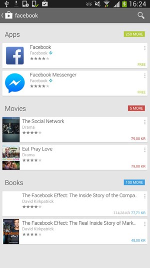 Select the app
