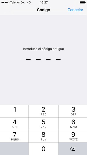 Introduzca su antigua contraseña